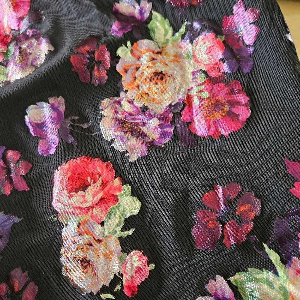 Weissman NWOT adult XXL floral dance costume lyrical contemporary tap solo - Picture 9 of 13